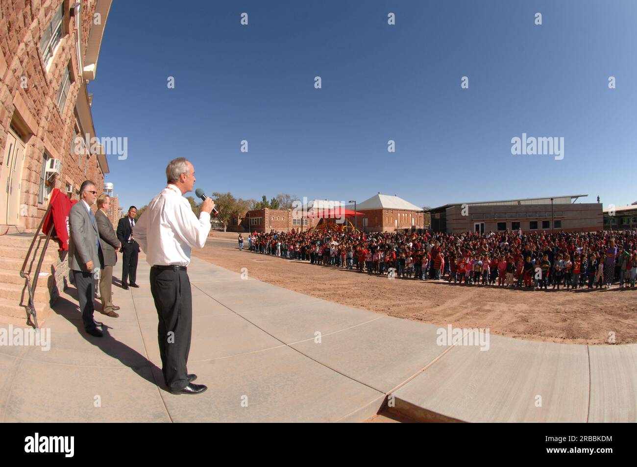Visit of Secretary Dirk Kempthorne to the Tuba City Boarding School on