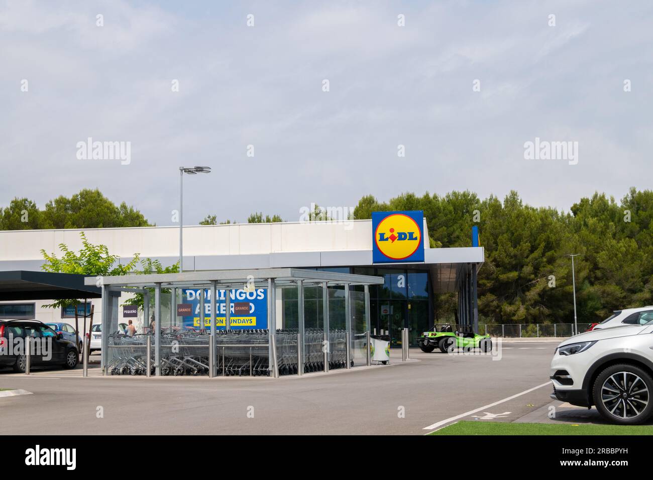 Lidl supermarket in Palma Mallorca Stock Photo