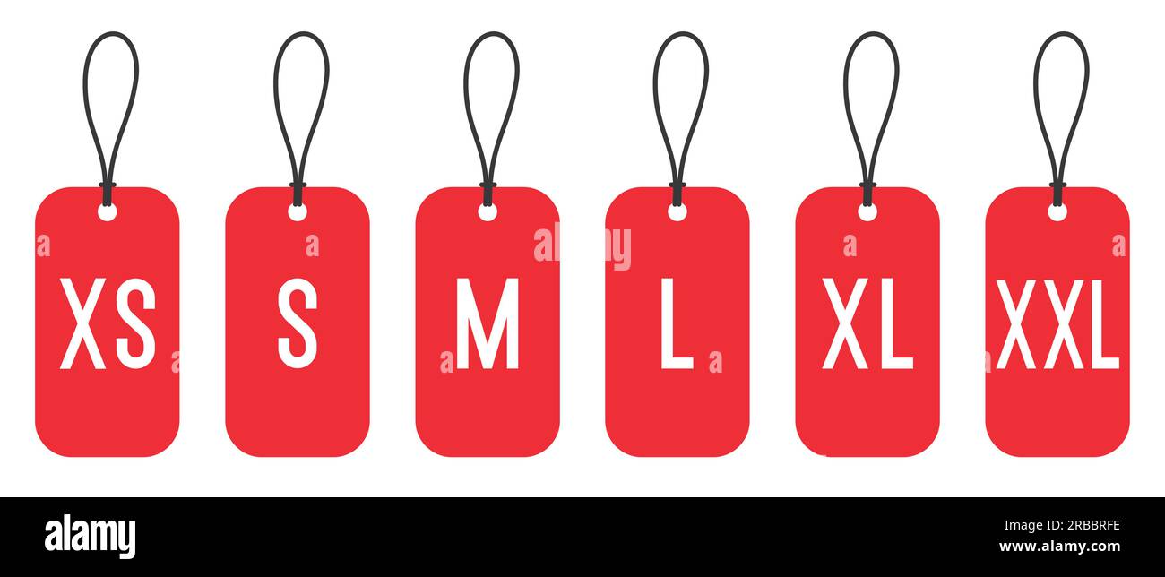 Xxl size clothing label tag hi-res stock photography and images - Alamy