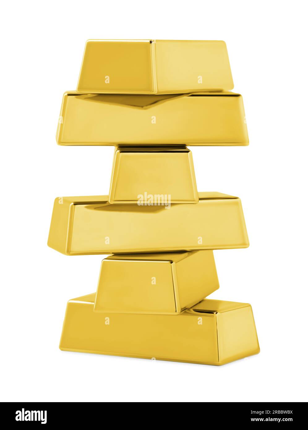 Many shiny gold bars isolated on white Stock Photo - Alamy