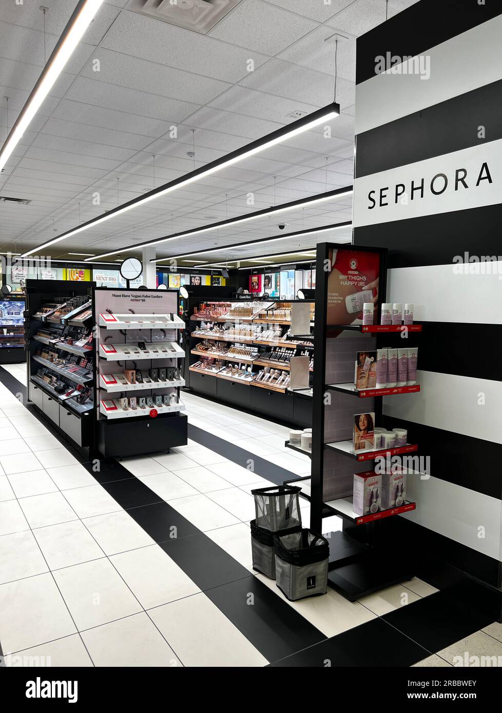 Sephora shop inside a Kohl's department store. The partnership replaced Kohl's own beauty section. Stock Photo