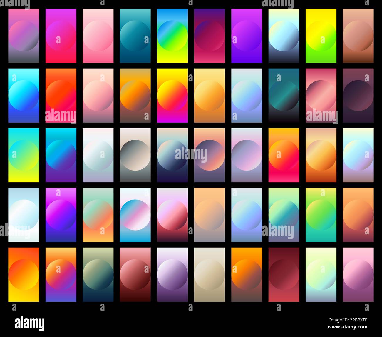 Round gradient set with modern abstract backgrounds. Colorful fluid covers  for calendar, brochure, invitation, cards Stock Vector Image & Art - Alamy