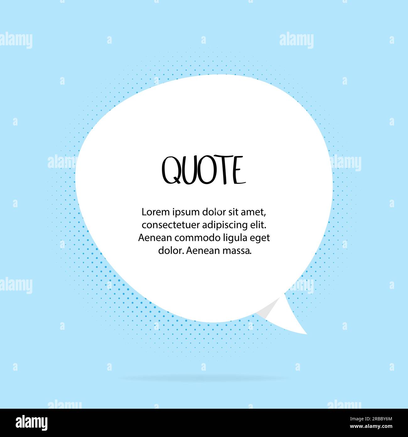 Quotes frames. Quote remark, mention quotations frame and callout text