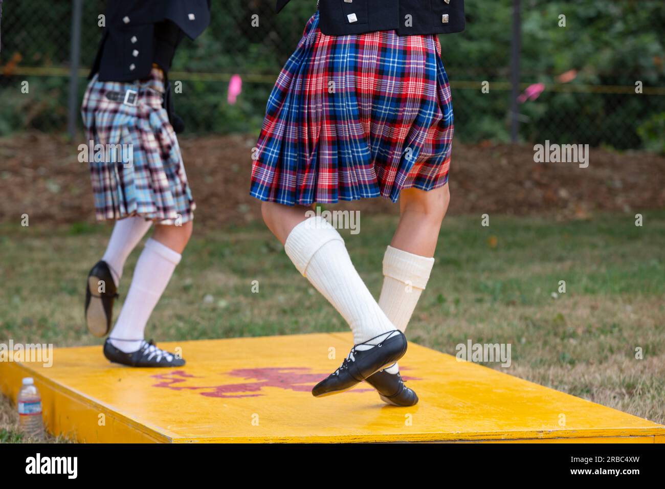 Mount Vernon, Washington, USA. 8th July, 2023. Two young men prepare to