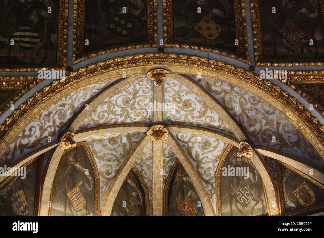 Design features of the Heraldic Hall at the National Palace in Sintra ...