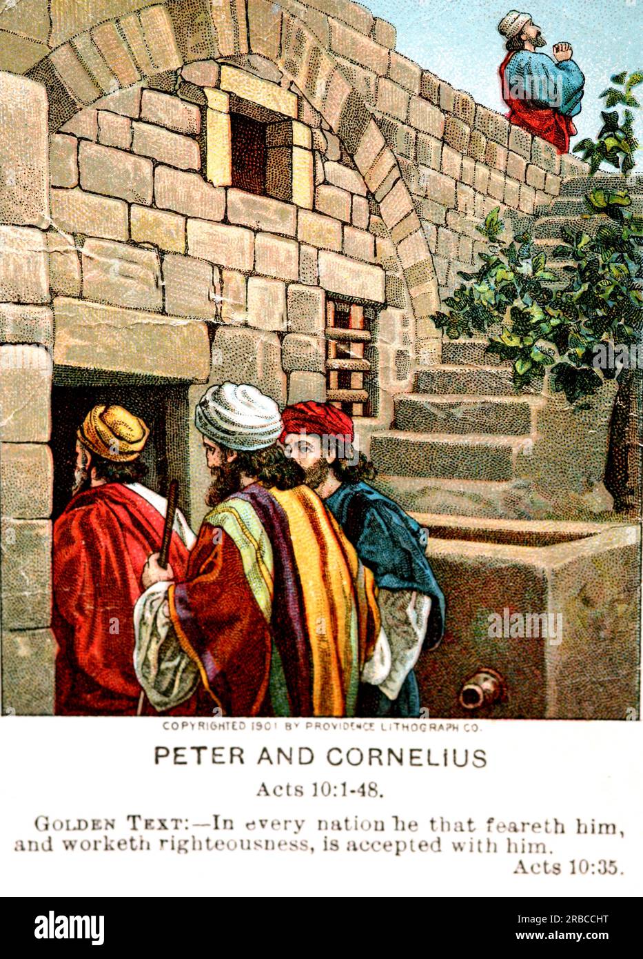 Bible Card Illustration Of Acts 10 1 8 Peter And Cornelius bible-card-illustration-of-acts-10-1-8-peter-and-cornelius