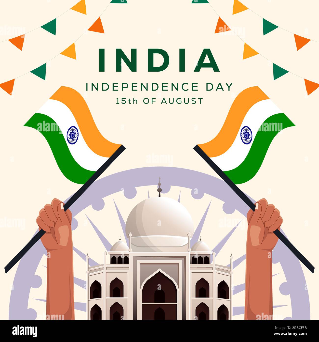india independence day vector design illustration Stock Vector Image ...