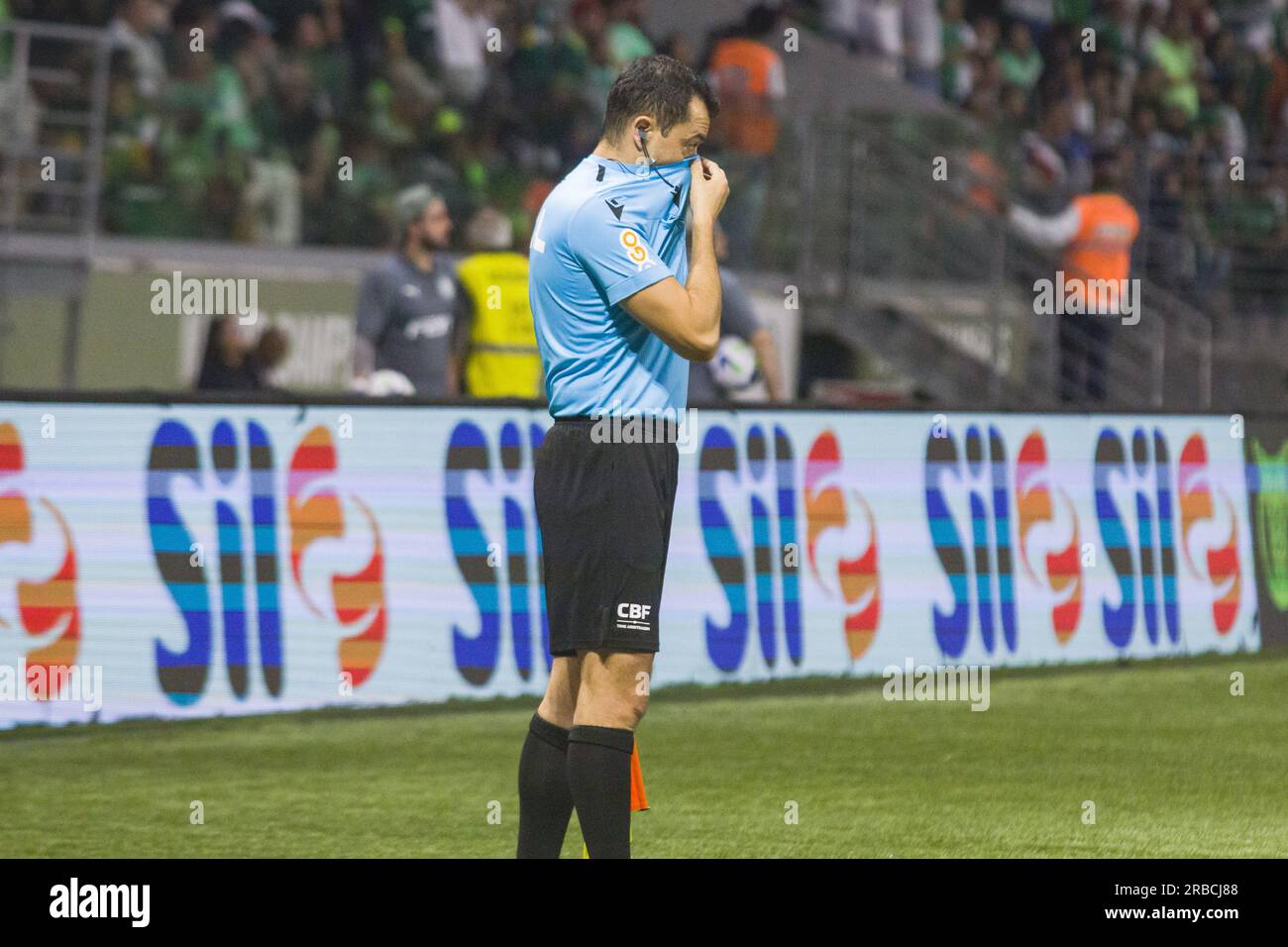 Sao Paulo, Brazil. 25th June, 2023. SP - SAO PAULO - 06/25/2023 -  BRAZILEIRO A 2023, PALMEIRAS X BOTAFOGO - Referee Anderson Daronco during  the match between Palmeiras and Botafogo at the