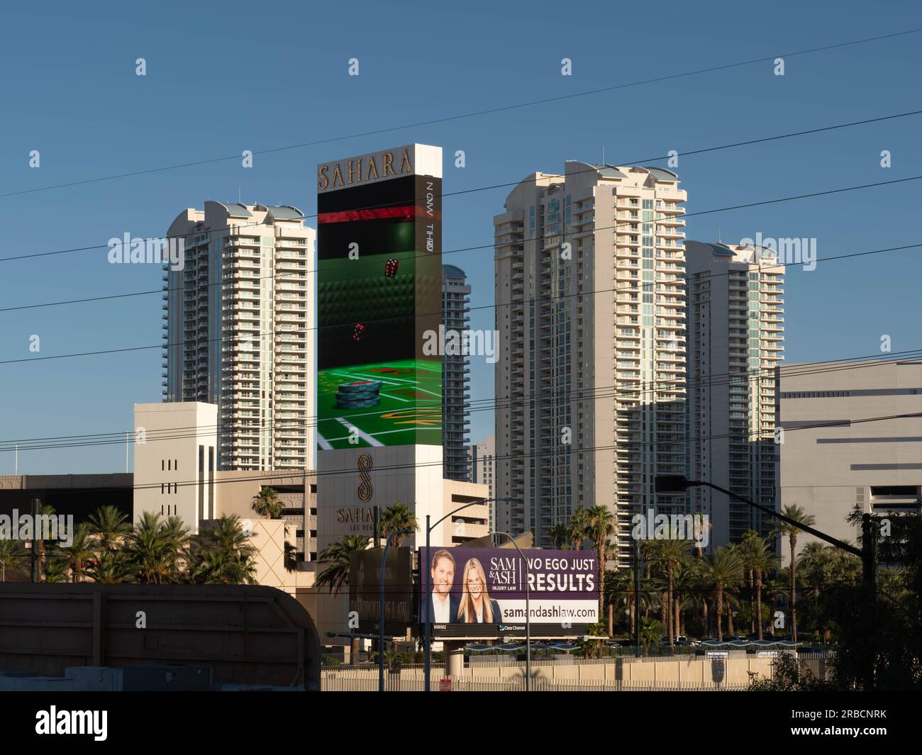 Sahara Hotel and Casino, Las Vegas, Nevada Stock Photo