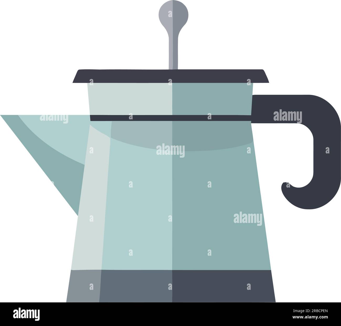 Shiny metal teapot Stock Vector Images Alamy