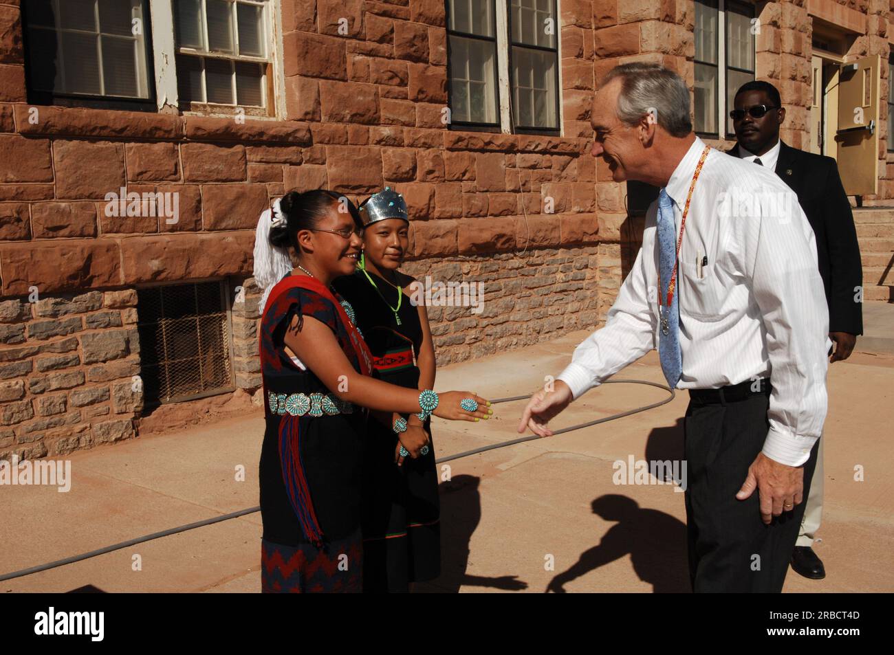 Visit of Secretary Dirk Kempthorne to the Tuba City Boarding School on