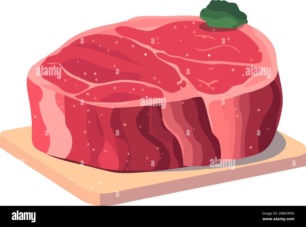 Roast meat on wooden Stock Vector Images - Alamy