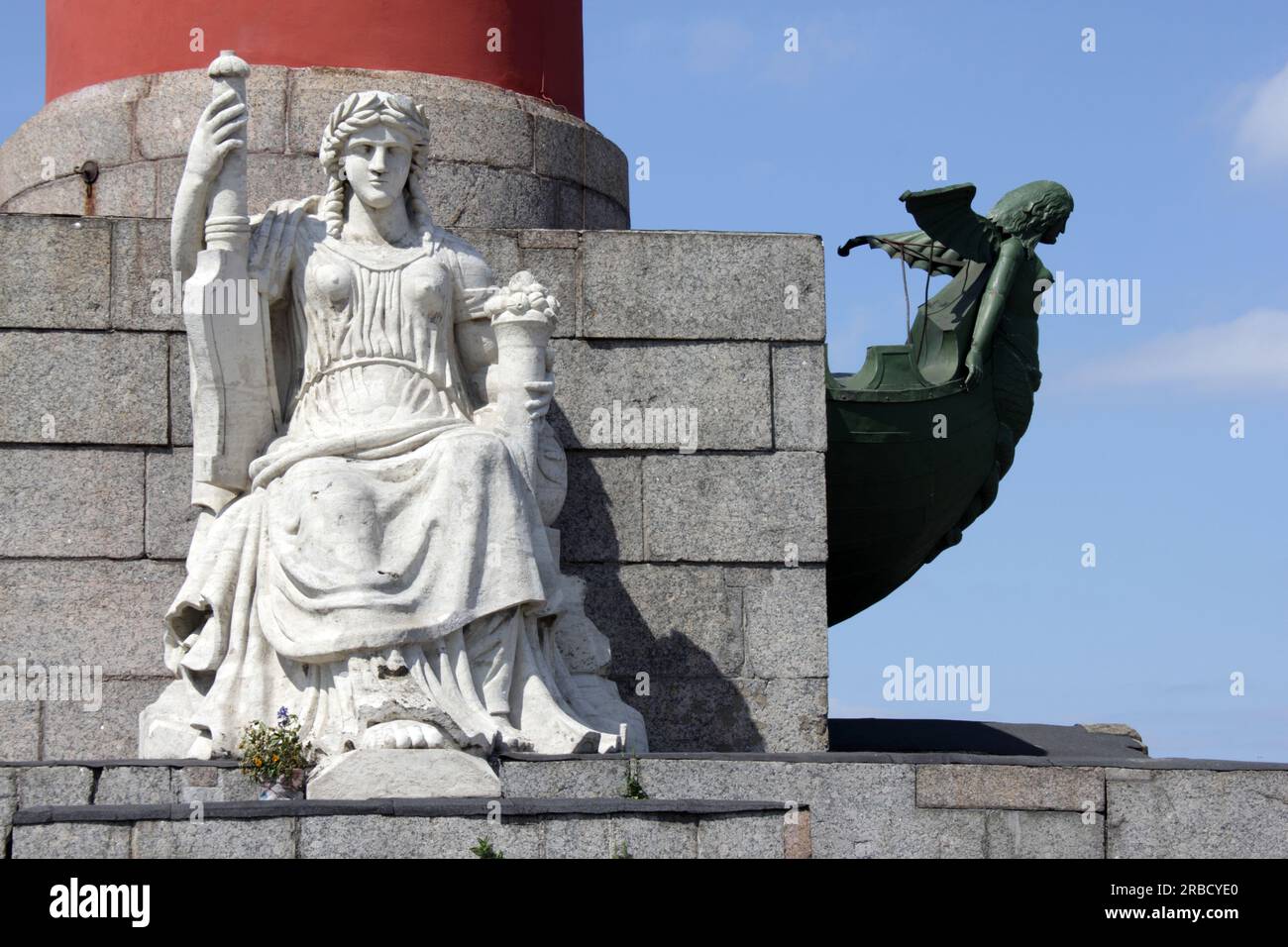 Rostral column in Saint Petersburg Stock Photo - Alamy