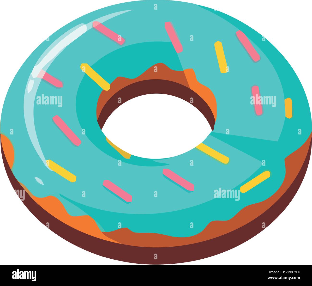 Sweet donut with cream icing backdrop Stock Vector Image & Art - Alamy