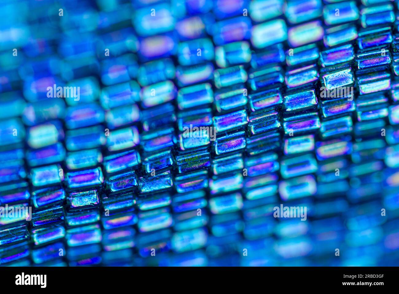 macro image of plastic bracelet Stock Photo