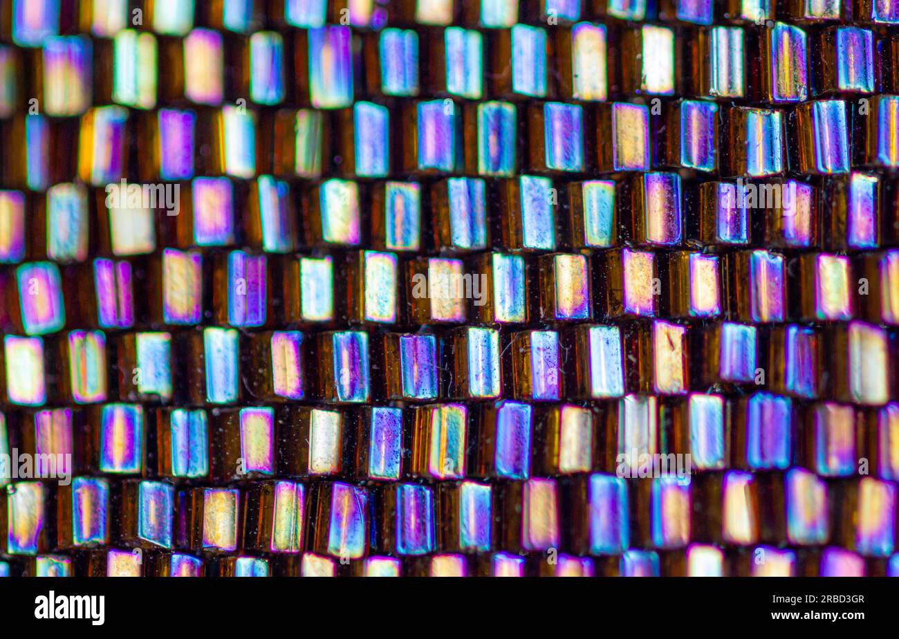 macro image of plastic bracelet Stock Photo