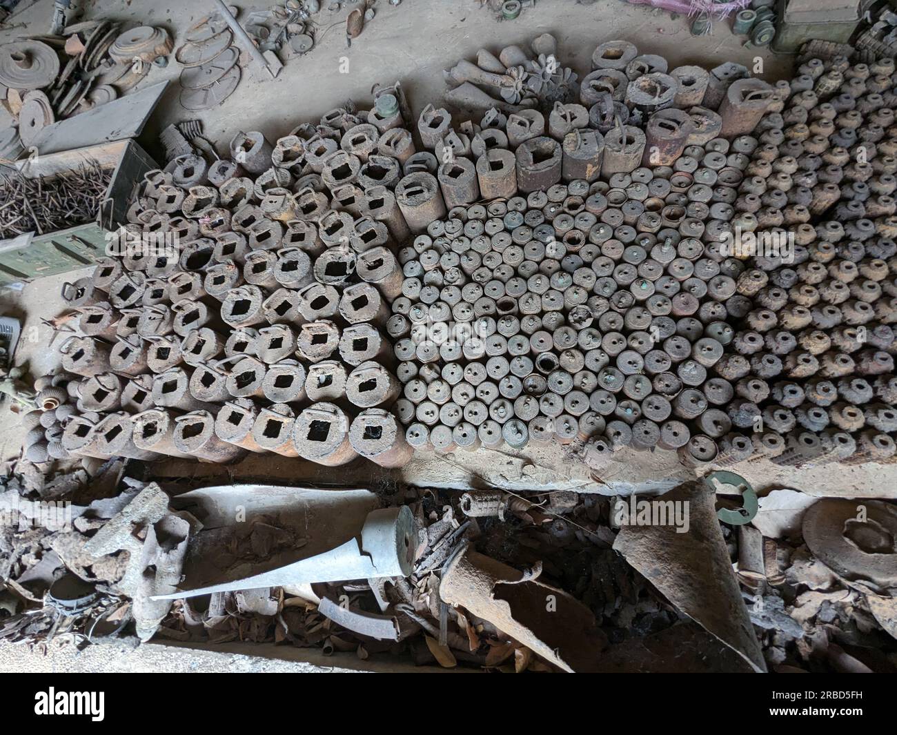 Unexploded Land Mines And Cluster Bombs Remains Picked Up All Around ...