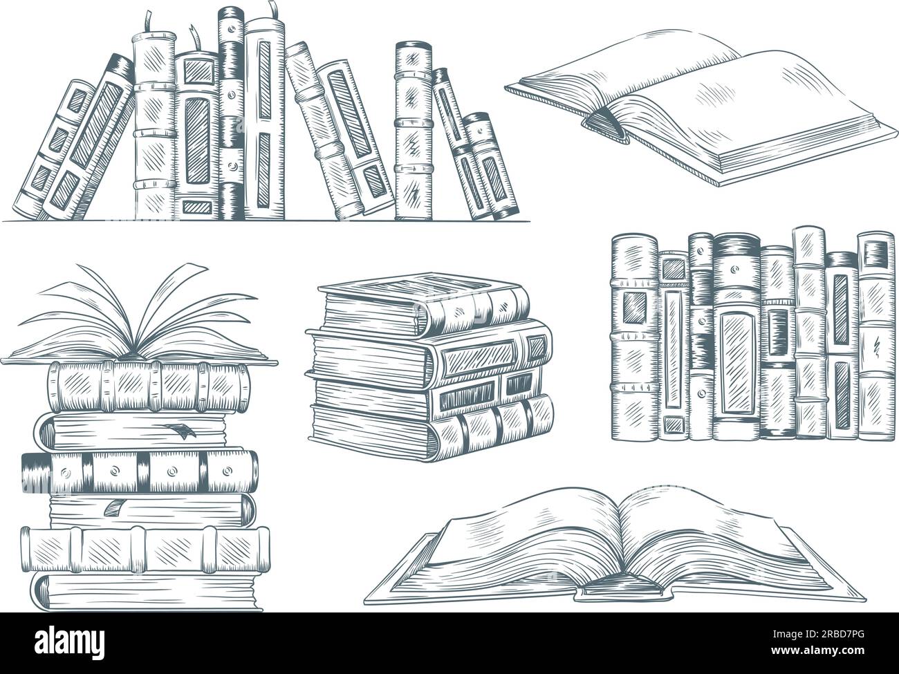 Open book clipart, vintage stationery