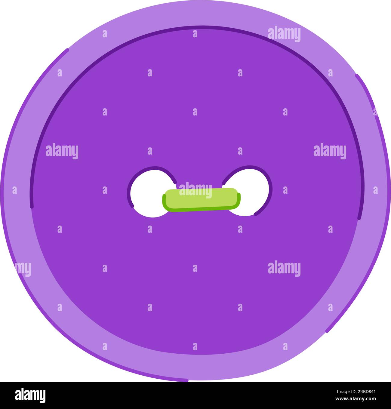 round sewing button cartoon vector illustration Stock Vector Image ...