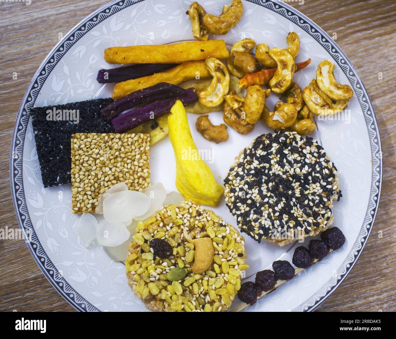 A collection of Thai snacks Stock Photo Alamy