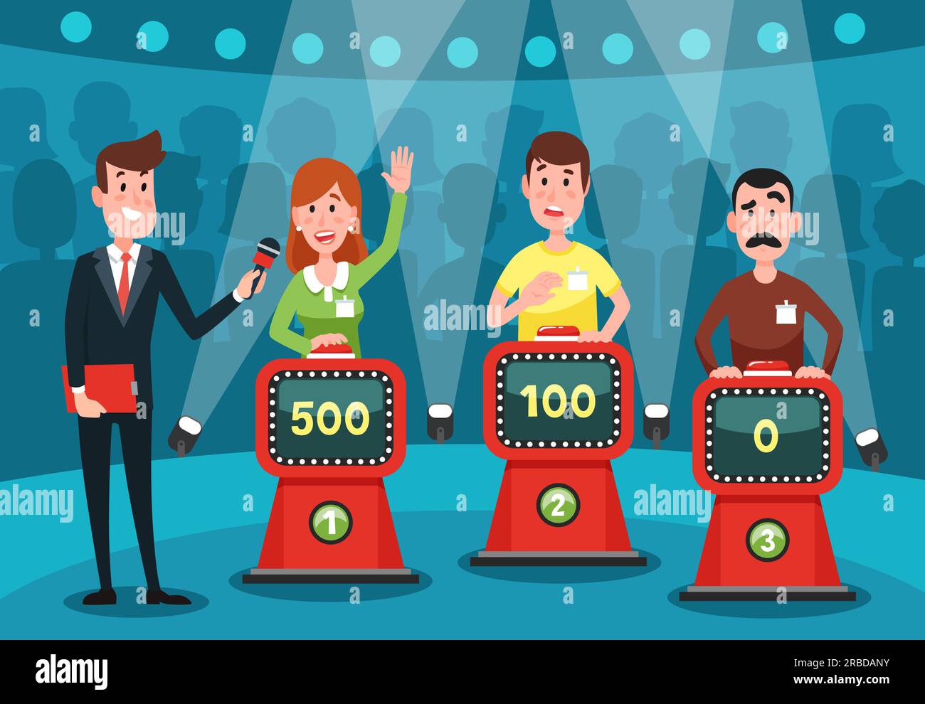 Guessing Motion Guessing show Stock Vector Images - Alamy