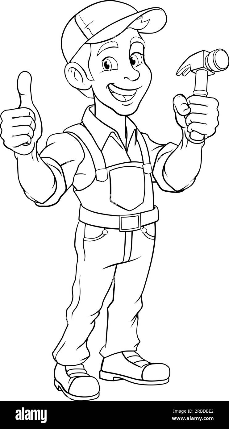 Carpenter holding Black and White Stock Photos & Images Alamy