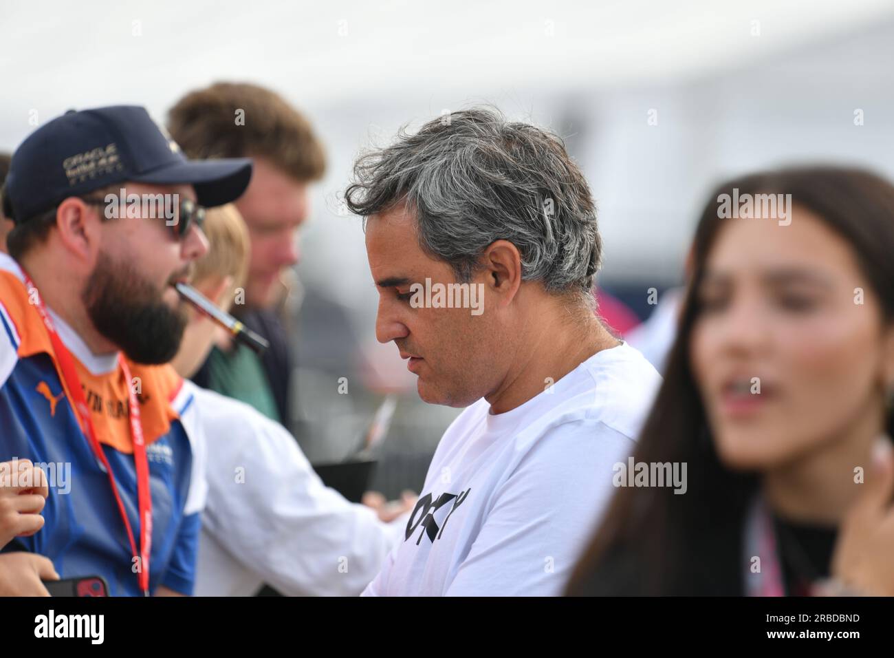 Silverstone, UK. 08th July, 2023. SILVERSTONE, England, 08. JULY 2023; Juan Pablo MONTOYA, seen at the Formula One, BRITISH F1 Grand Prix on the Silverstone race course - Formel 1 Grosser Preis von England, 08. JULY 2023 - Fee liable image, photo and Copyright © Anthony STANLEY/ATP images (STANLEY Anthony/ATP/SPP) Credit: SPP Sport Press Photo. /Alamy Live News Stock Photo