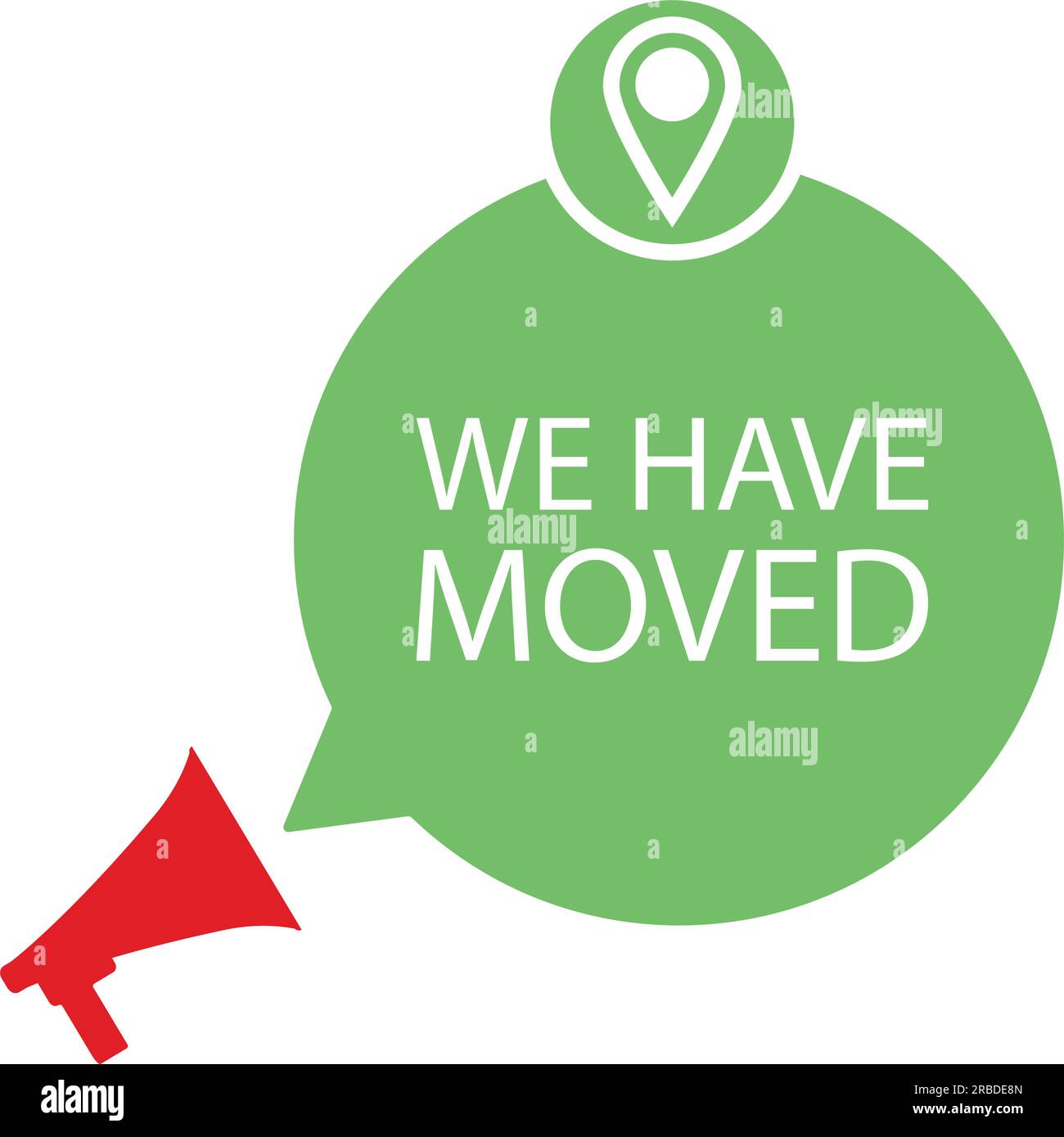 He announced route stock vector images alamy