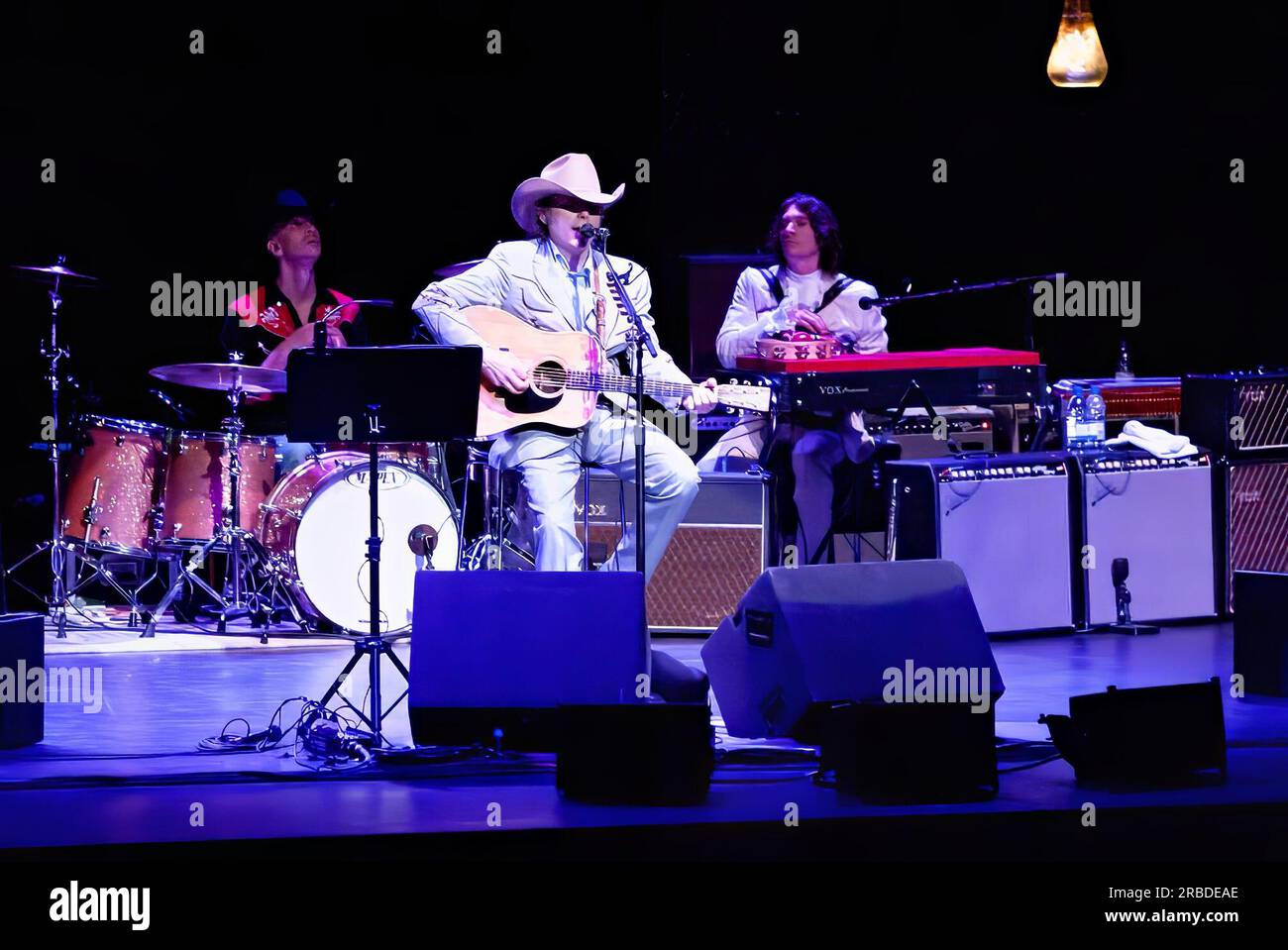 Dwight Yoakam and his band performing live concert at the Capitol