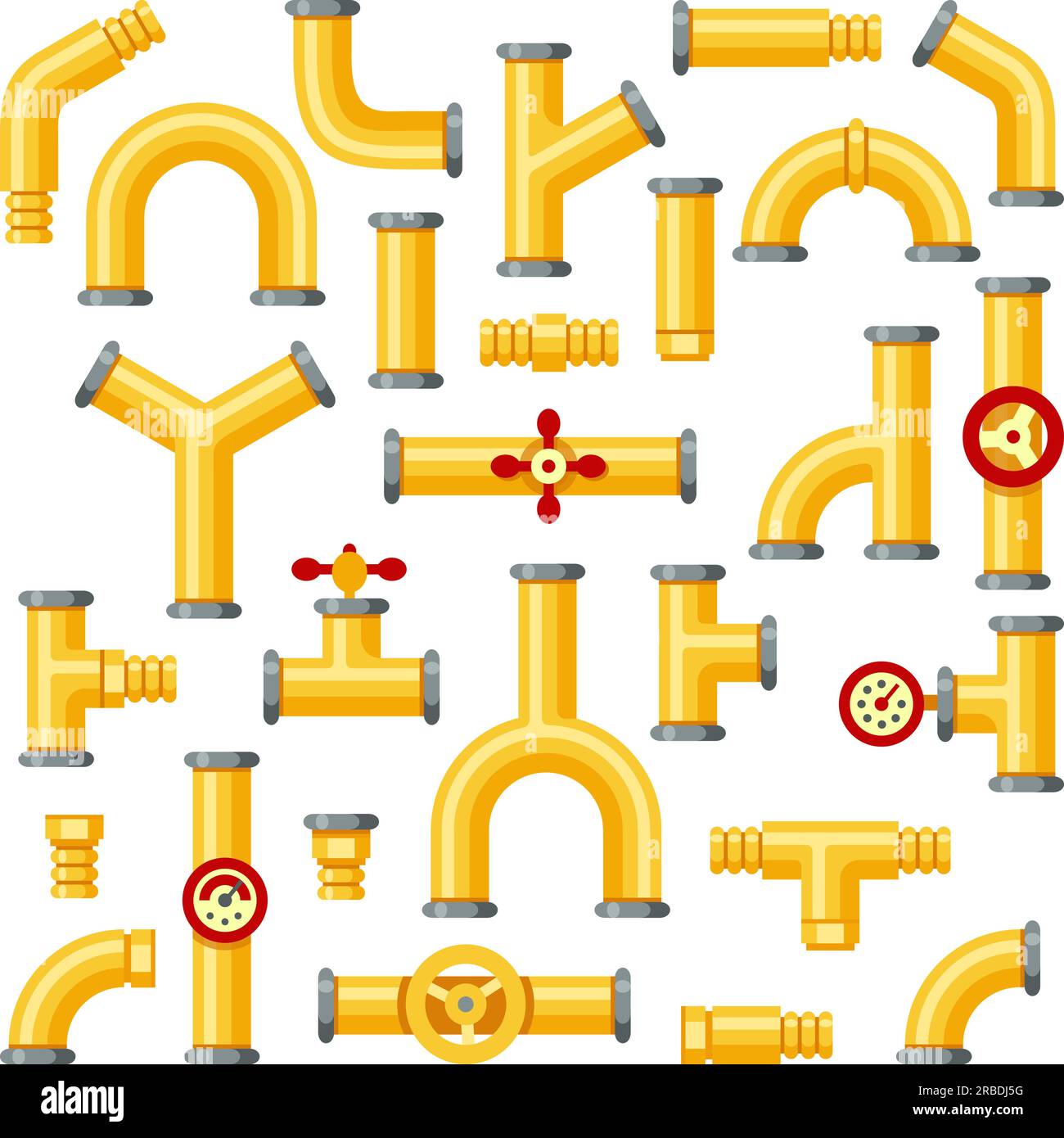 Underground water pipes Stock Vector Images Alamy