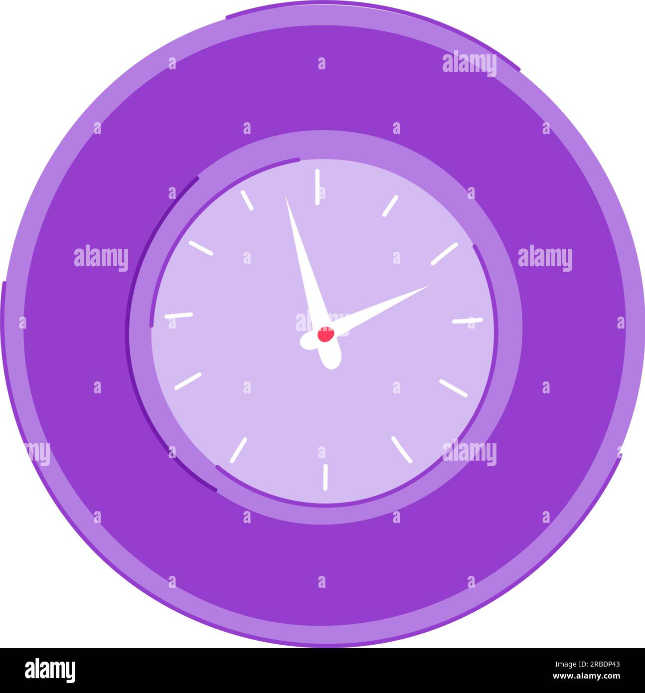 hour wall clock cartoon vector illustration Stock Vector Image & Art Alamy