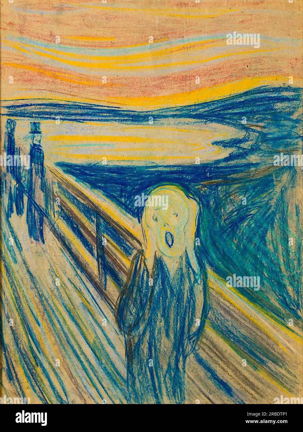 The Scream 1893 by Edvard Munch Stock Photo