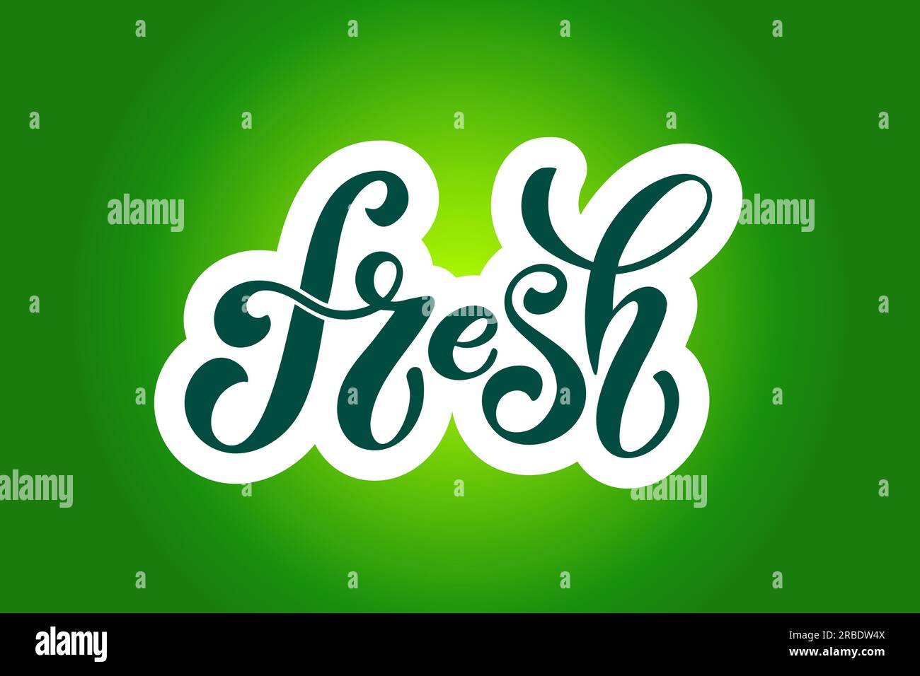 Fresh Vector Lettering. Handwritten lettering for restaurant, cafe menu ...
