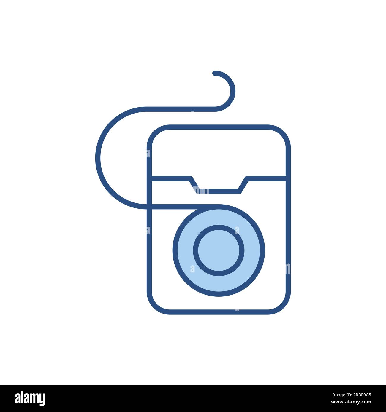 Dental Floss Related Vector Icon. Dental Floss Sign. Isolated on White ...