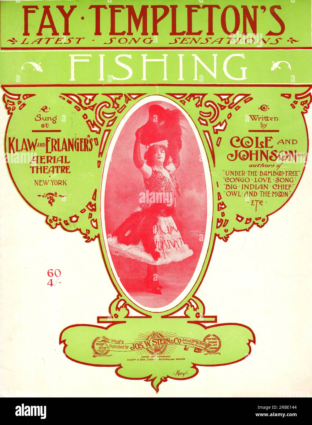 Fishing, African American composed sheet music , 1904 Stock Photo Alamy