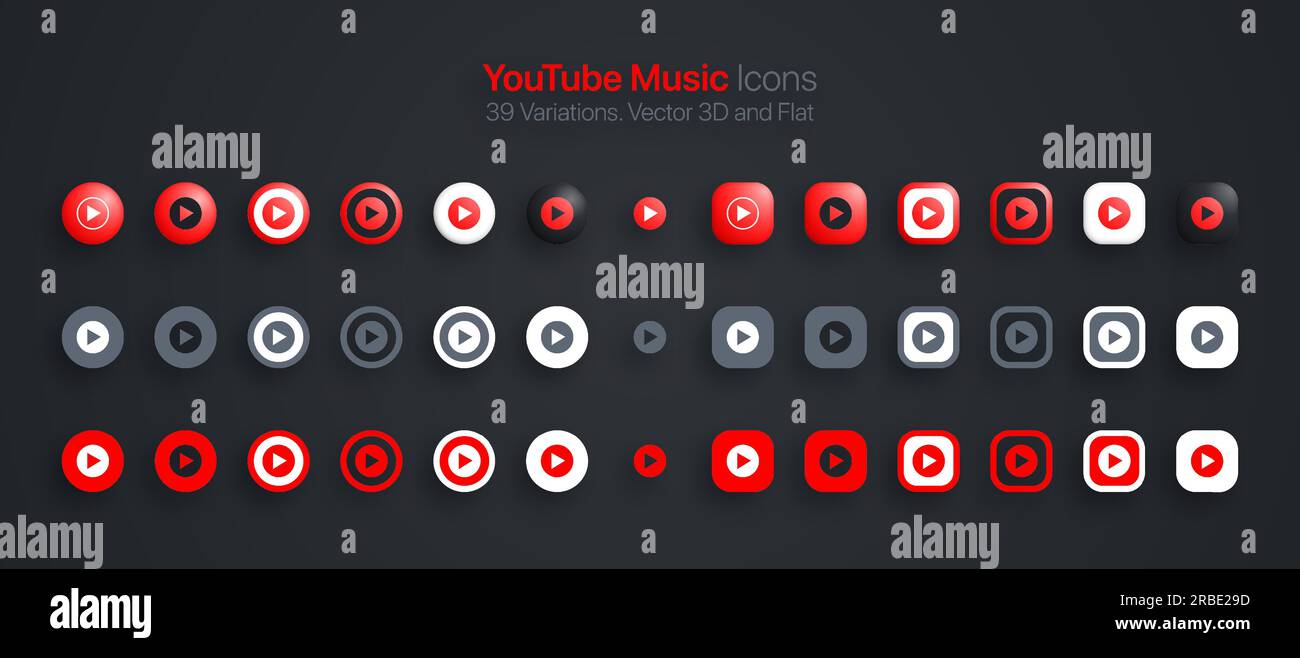 Youtube logo black and white hi-res stock photography and images - Alamy