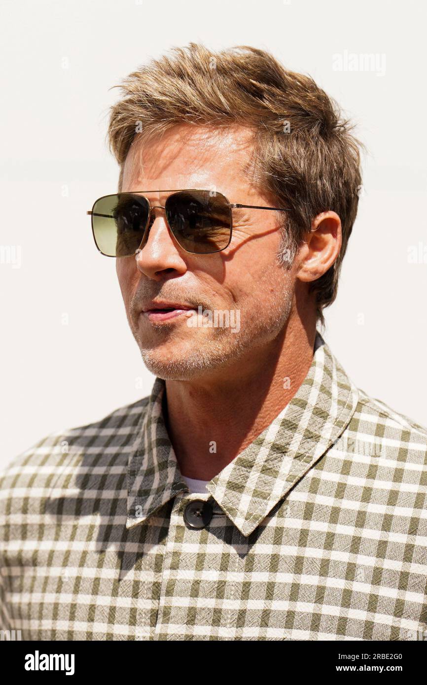 Silverstone, UK. 09th July, 2023.Brad Pitt during the FORMULA 1 ARAMCO