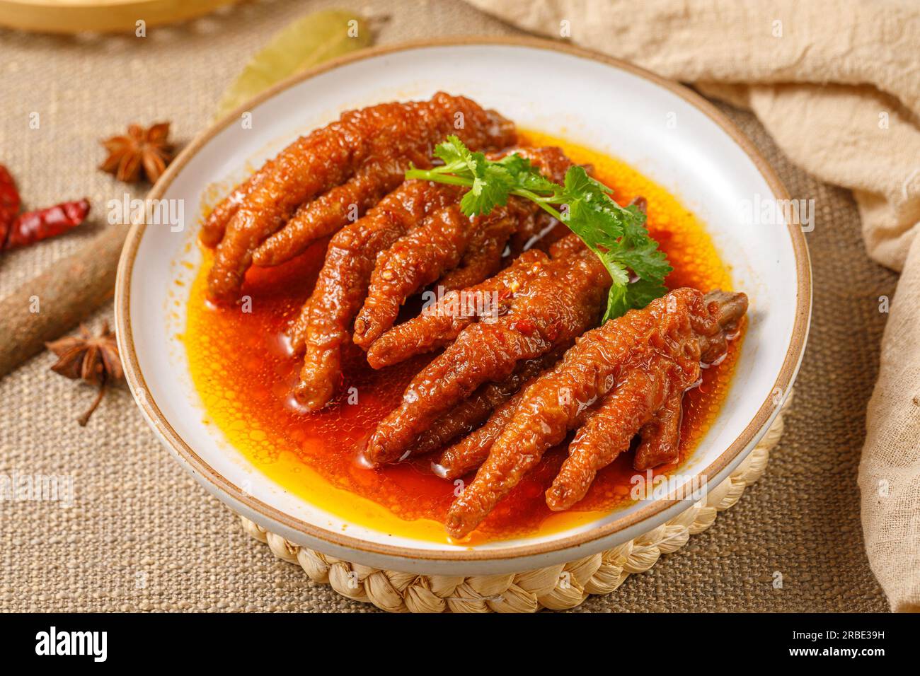 Soy sauce Chicken Feet in Vinegar Sauce Stock Photo Alamy