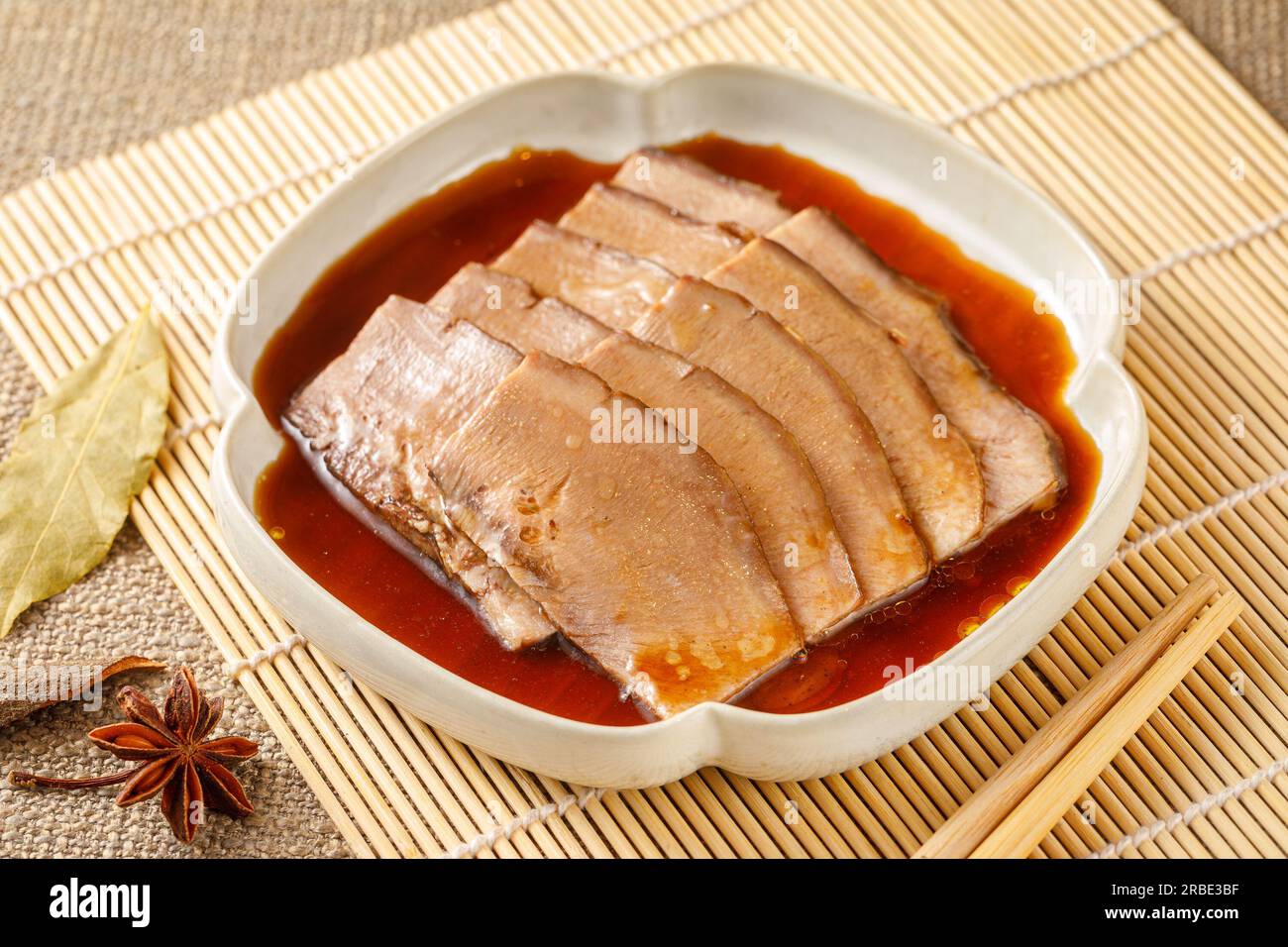 Traditional delicious marinated pork tongue Stock Photo Alamy