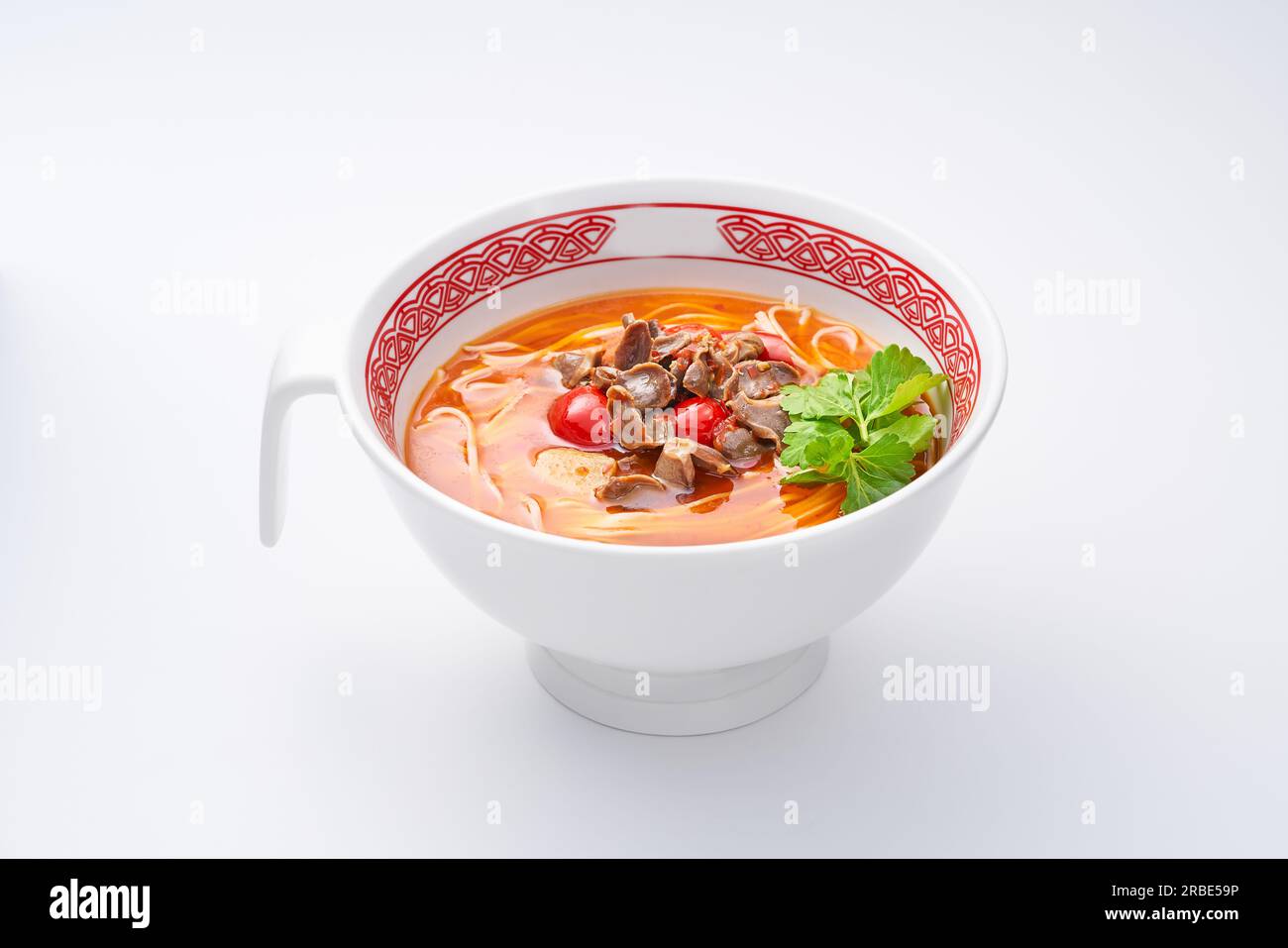 Rice Noodles with Chicken Giblets Stock Photo Alamy