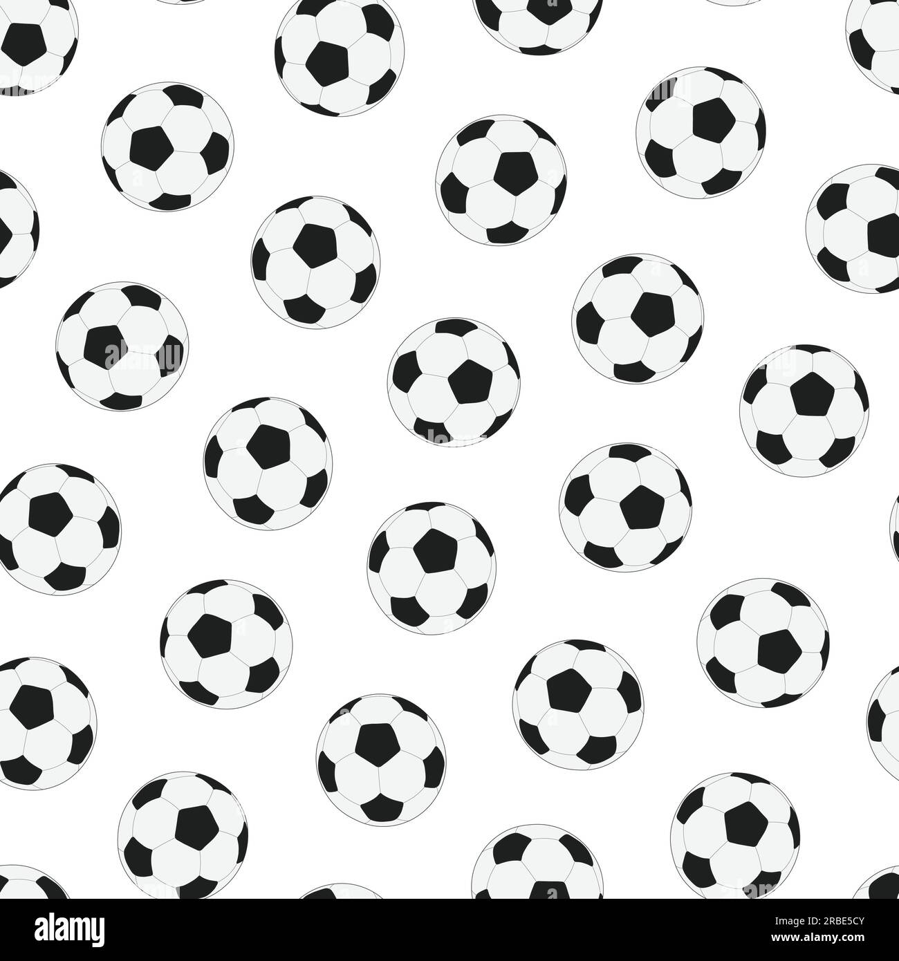 Seamless football pattern. Black and white design. Repeatable ...