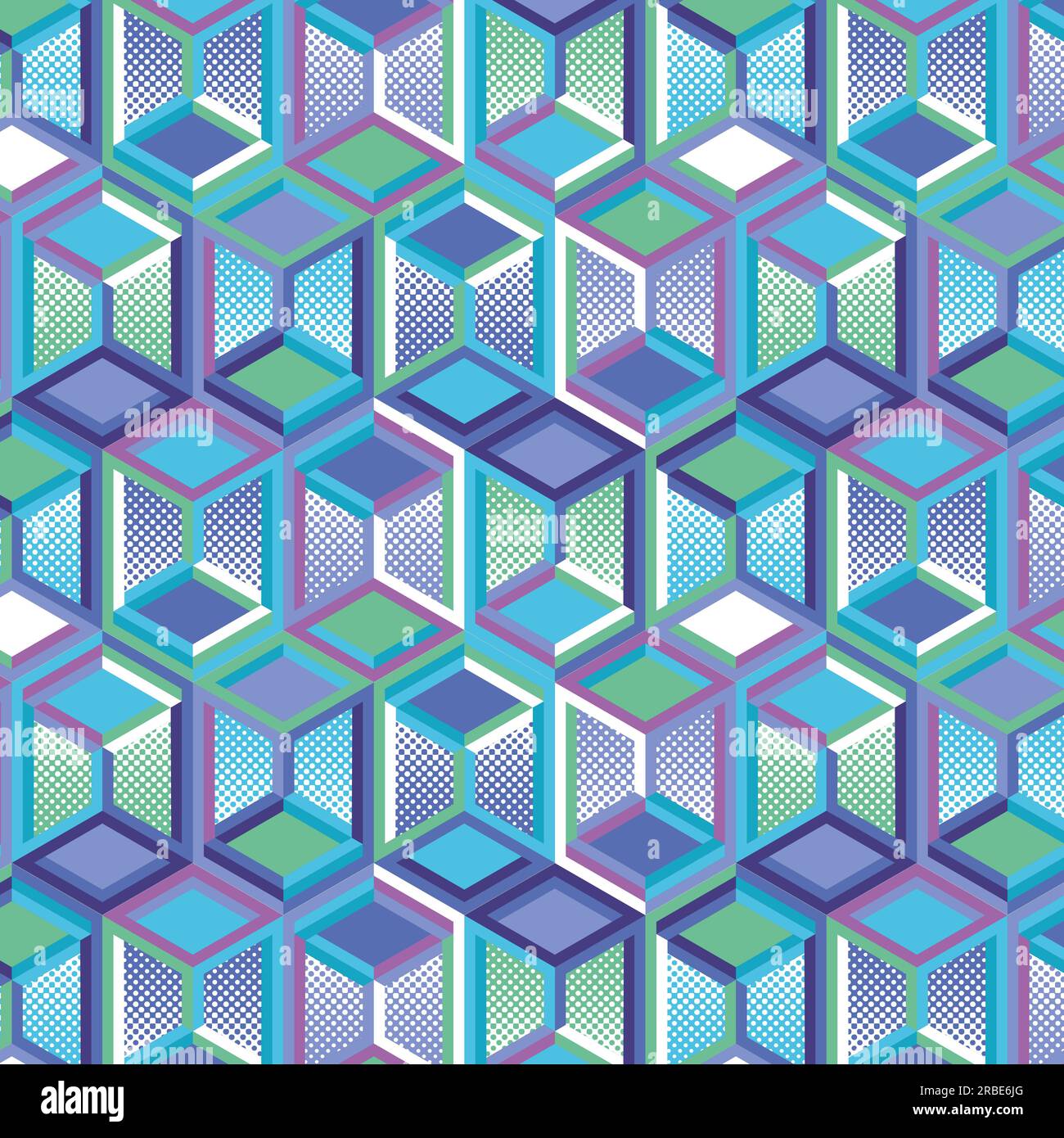 Gemoetric Cube Math Pattern Geometric shape art cubes drawing Stock Vector Images - Alamy
