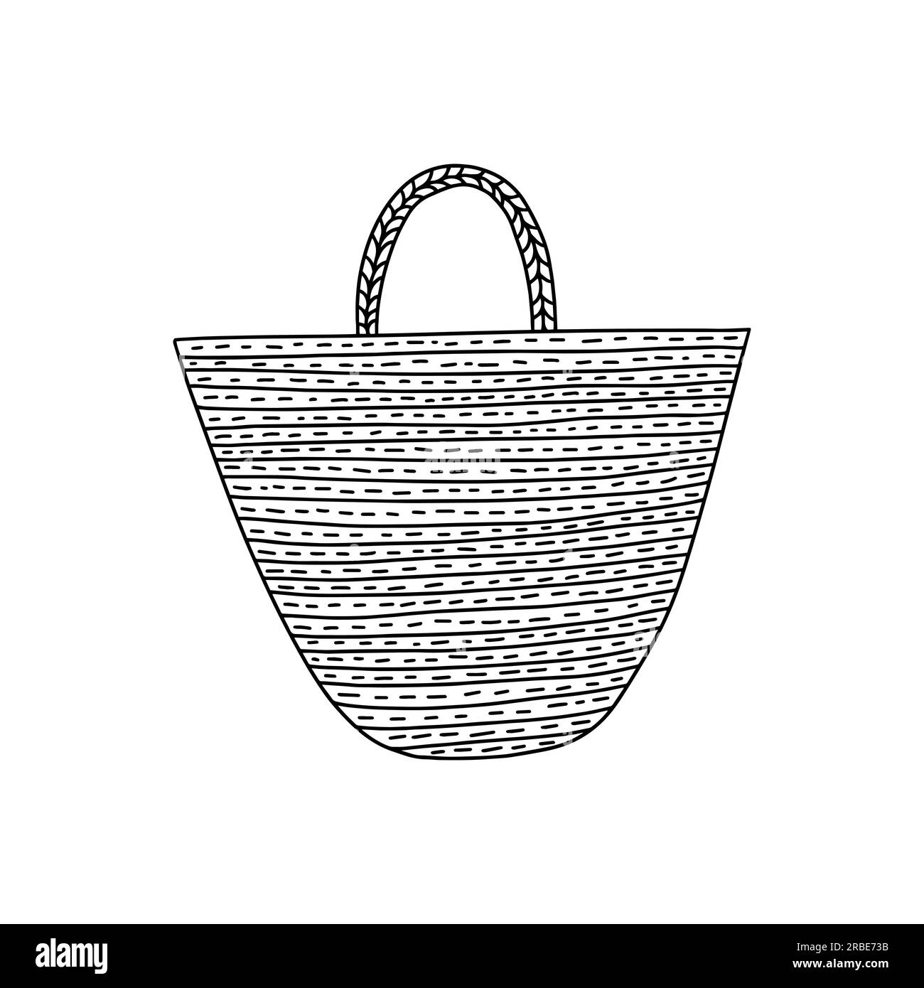Doodle beach bag vector Stock Vector Image & Art - Alamy