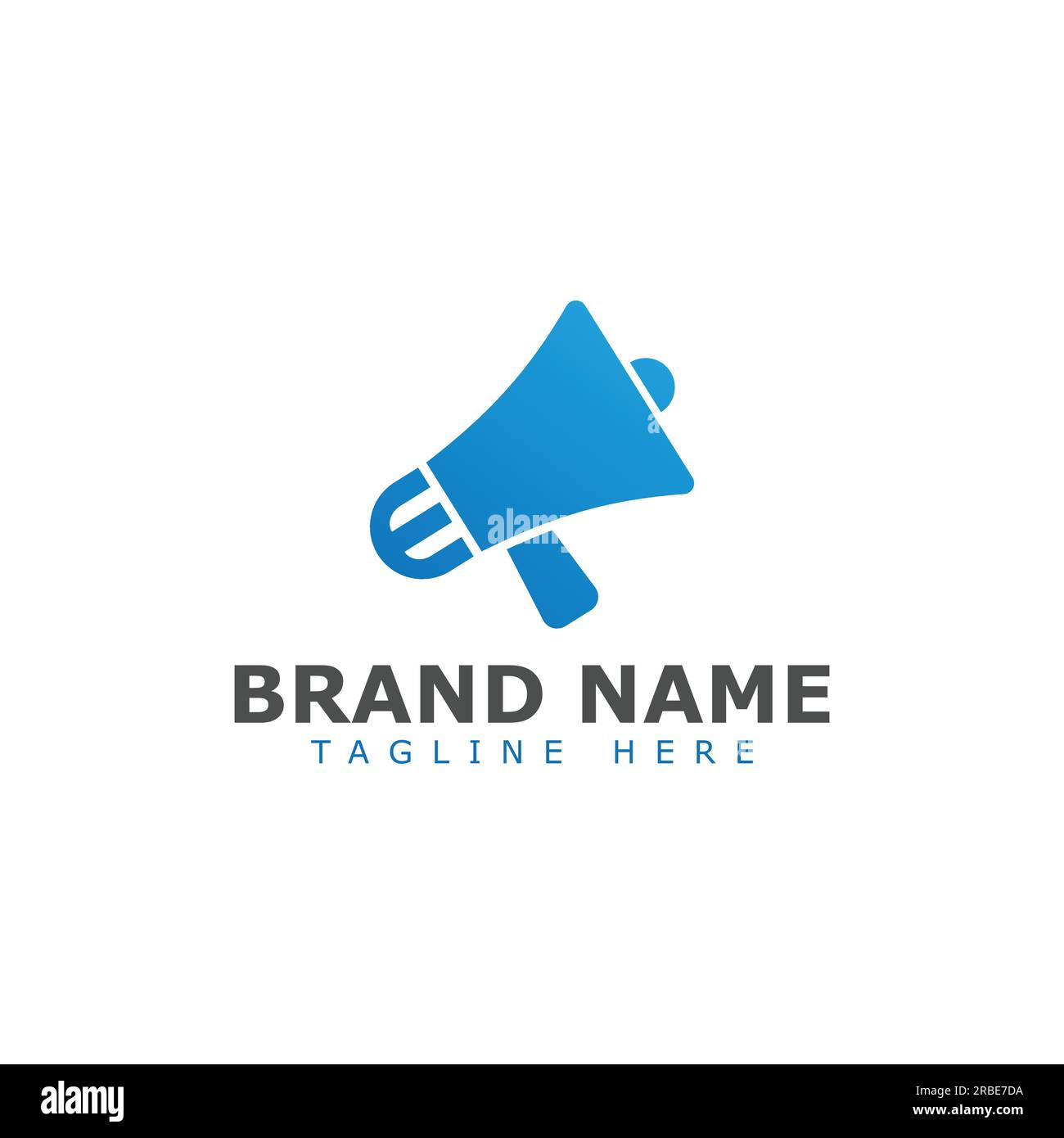 eps10 vector megaphone logo design template with the combination of