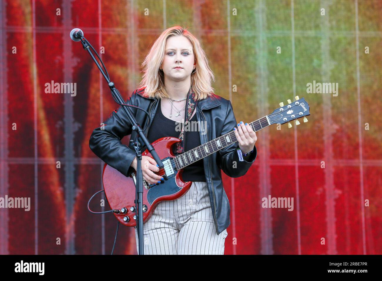 Glasgow, UK. 09th July, 2023. Crawlers rock band opened the third and