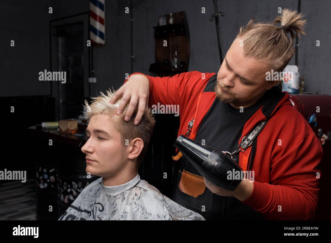 Hair salon dryer hi-res stock photography and images - Alamy