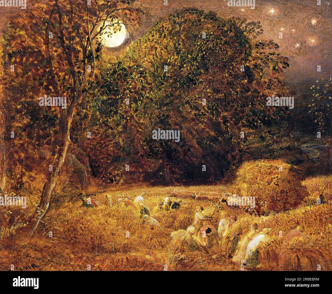 Samuel palmer harvest moon hi-res stock photography and images - Alamy