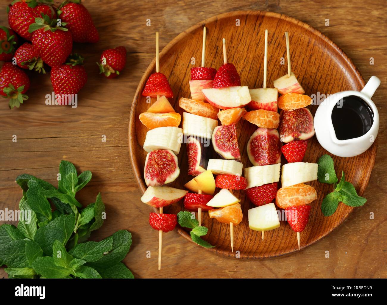 fruit salad with fresh berries and fruits Stock Photo - Alamy