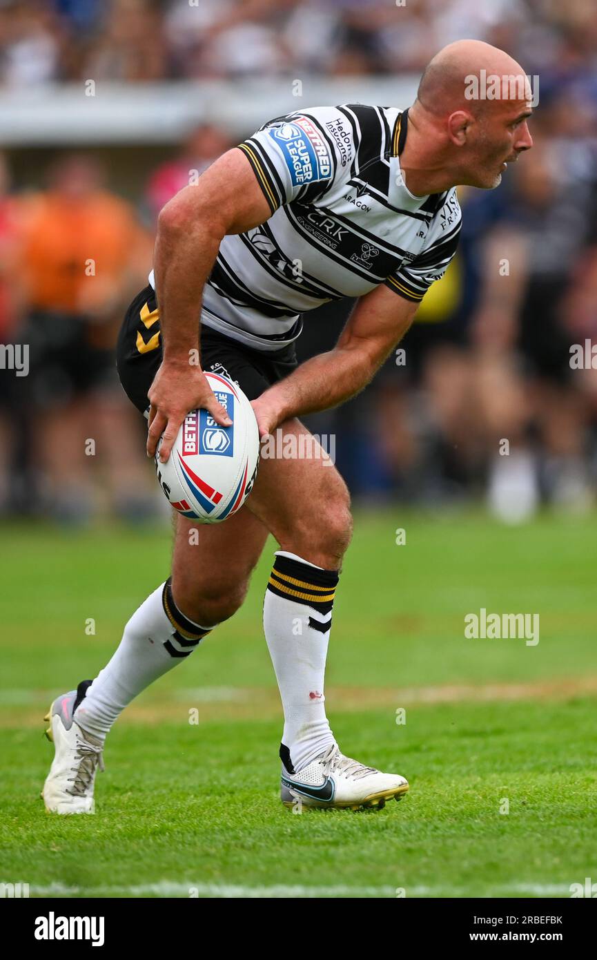 Danny Houghton #9 of Hull FC during the Betfred Super League Round 18 match Hull KR vs Hull FC at Sewell Group Craven Park, Kingston upon Hull, United Kingdom, 9th July 2023 (Photo by Craig Cresswell/News Images) in, on 7/9/2023. (Photo by Craig Cresswell/News Images/Sipa USA) Credit: Sipa USA/Alamy Live News Stock Photo