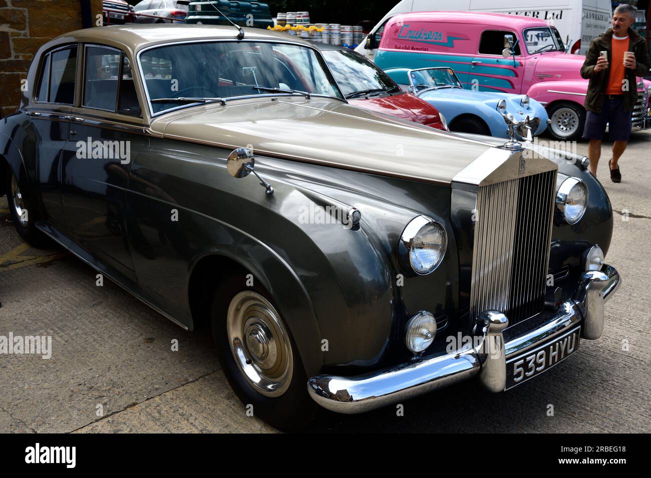 Rolls Royce Car Classic Car Meeting Hook Norton Oxfordshire England uk